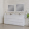 Alya Bath Paterno 84" Modern Freestanding Bathroom Vanity White AB-MOA84D-W