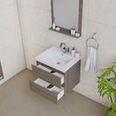 Alya Bath Paterno 24" Modern Wall Mounted Bathroom Vanity Gray AB-MOF24-G