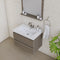 Alya Bath Paterno 30" Modern Wall Mounted Bathroom Vanity Gray AB-MOF30-G