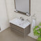 Alya Bath Paterno 36" Modern Wall Mounted Bathroom Vanity Gray AB-MOF36-G