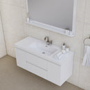 Alya Bath Paterno 48" Modern Wall Mounted Bathroom Vanity White AB-MOF48-W