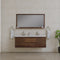 Alya Bath Paterno 60" Double Modern Wall Mounted Bathroom Vanity Rosewood AB-MOF60D-RW