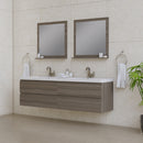 Alya Bath Paterno 72" Modern Wall Mounted Bathroom Vanity Gray AB-MOF72D-G