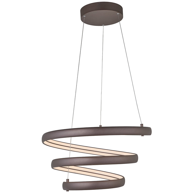 Abra Lighting Oval Spring Pendant 10005PN-BZ