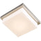 Abra Lighting Square Opal Glass Flush Mount 30006FM-BN