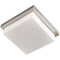 Abra Lighting Square Opal Glass Flush Mount 30006FM-BN