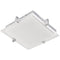 Abra Lighting Flat Square Glass Low profile Flush Mount 30012FM-CH