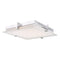 Abra Lighting Flat Square Glass Low profile Flush Mount 30012FM-CH