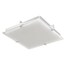 Abra Lighting Flat Square Glass Low profile Flush Mount 30013FM-CH