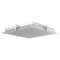 Abra Lighting Flat Square Glass Low profile Flush Mount 30013FM-CH