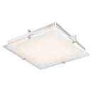 Abra Lighting Flat Square Glass Low profile Flush Mount 30013FM-CH