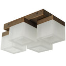 Abra Lighting 4 Light Wall or Ceiling Square Edge Lite Dim LED 30055FM-BZ