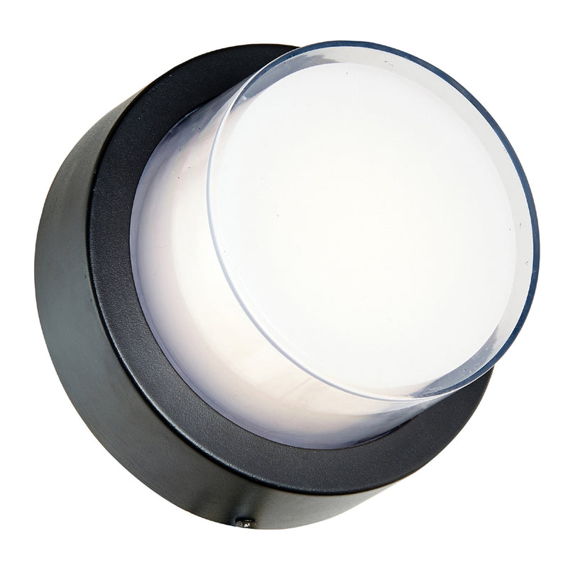 Abra Lighting Round Outdoor Wall Sconce 50022ODW-MB