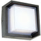 Abra Lighting Square Outdoor Wall Sconce with Hoods 50023ODW-MB