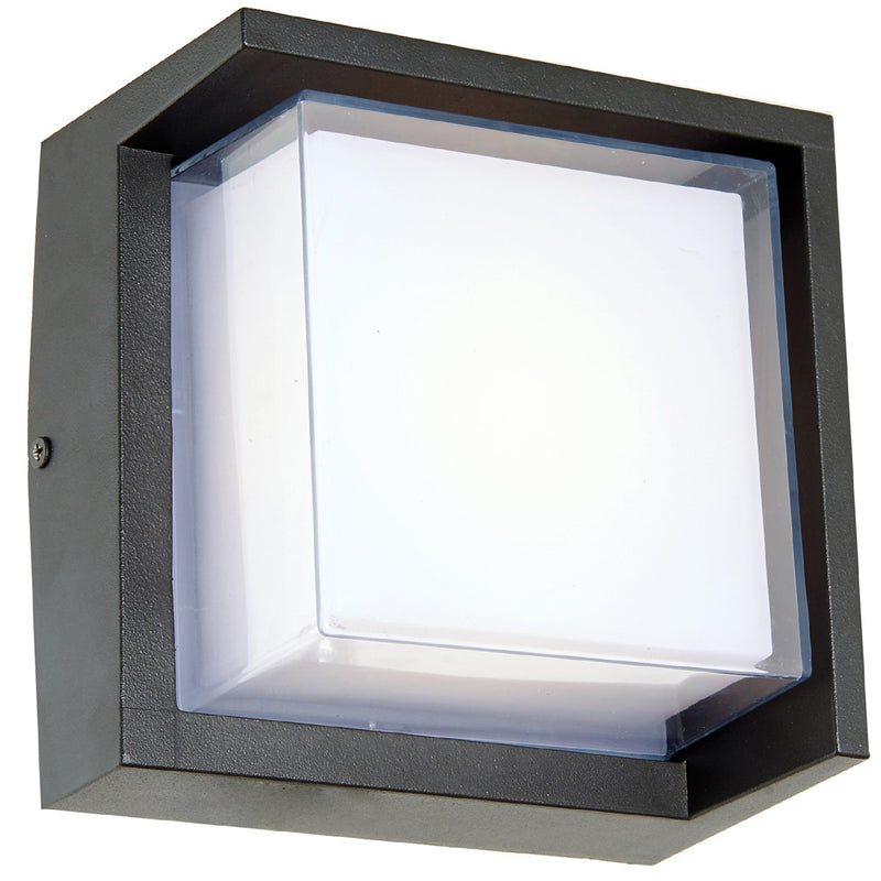 Abra Lighting Square Outdoor Wall Sconce with Hoods 50023ODW-MB