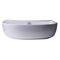 ALFI 20" White D-Bowl Porcelain Wall Mounted Bath Sink AB110