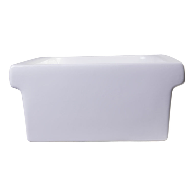 ALFI 36" White Above Mount Fireclay Bath Trough Sink AB36TR