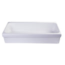 ALFI 36" White Above Mount Fireclay Bath Trough Sink AB36TR