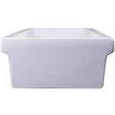 ALFI 48" White Above Mount Fireclay Bath Trough Sink AB48TR