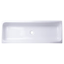 ALFI 48" White Above Mount Fireclay Bath Trough Sink AB48TR