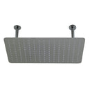 ALFI 20" Rectangular Brushed Solid Stainless Steel Ultra Thin Rain Shower Head RAIN2012-BSS