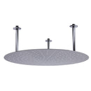 ALFI 24" Round Brushed Solid Stainless Steel Ultra Thin Rain Shower Head RAIN24R-BSS