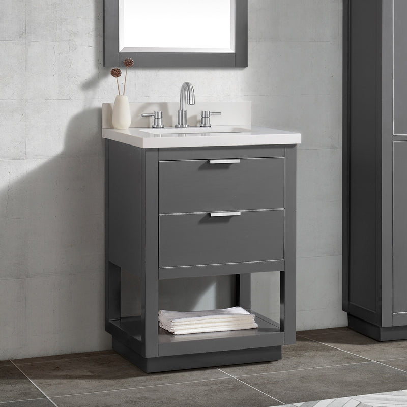 Avanity Allie 25 inch Vanity Combo ALLIE-VS25-TGS-WQ