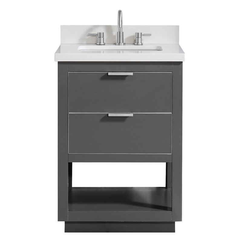 Avanity Allie 25 inch Vanity Combo ALLIE-VS25-TGS-WQ