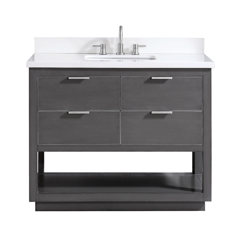 Avanity Allie 43 inch Vanity Combo ALLIE-VS43-TGS-WQ