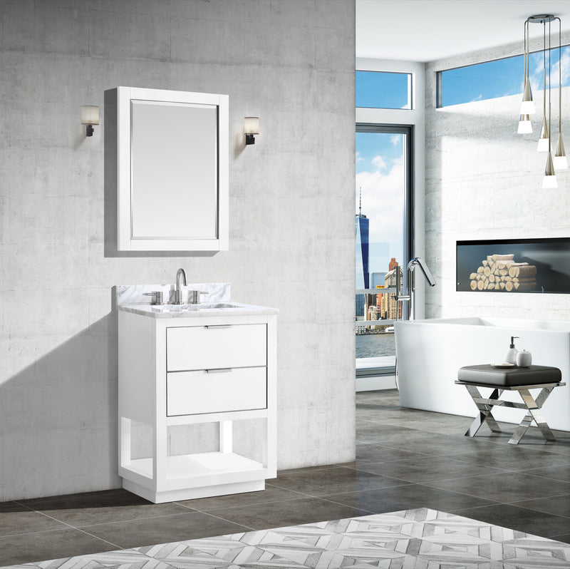 Avanity Allie 25 inch Vanity Combo ALLIE-VS25-WTS-C