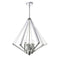 Dainolite 8 Light Chandelier Polished Chrome With Acrylic Arms ALT-278C-PC