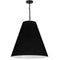 Dainolite 1 Light Large Anaya Pendant Matte Black with Black Shade ANA-L-MB-797