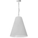 Dainolite 1 Light Medium Anaya Pendant Matte White with White Shade ANA-M-MW-790