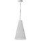 Dainolite 1 Light Small Anaya Pendant Matte White with White Shade ANA-S-MW-790