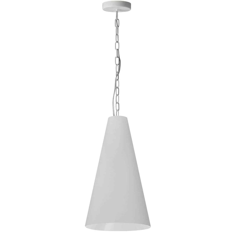 Dainolite 1 Light Small Anaya Pendant Matte White with White Shade ANA-S-MW-790