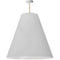 Dainolite 1 Light Extra Large Anaya Pendant Aged Brass with White Shade ANA-XL-AGB-790