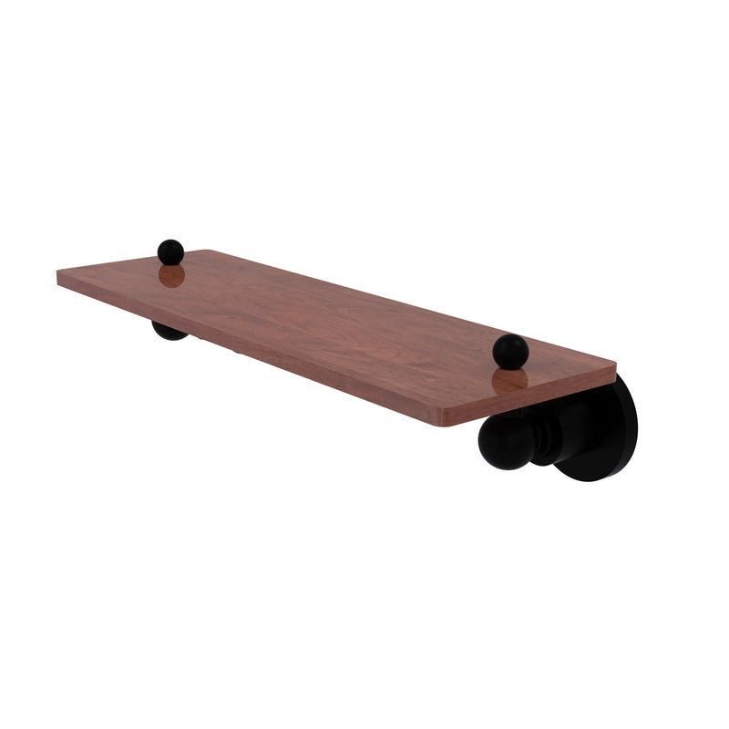 Allied Brass Astor Place Collection 16 Inch Solid IPE Ironwood Shelf AP-1-16-IRW-BKM