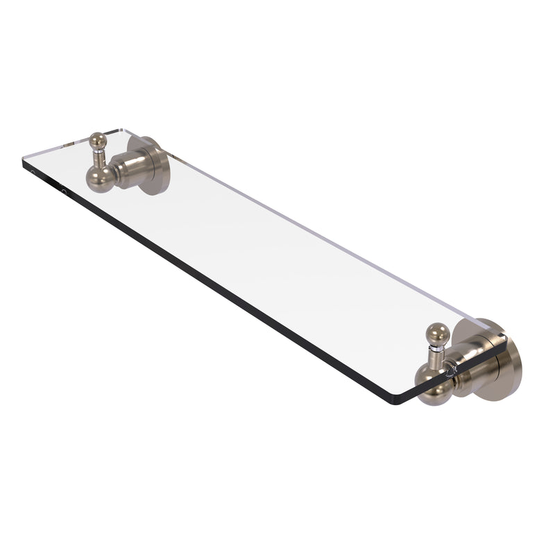 Allied Brass Astor Place 22 inch Glass Vanity Shelf with Beveled Edges AP-1-22-PEW