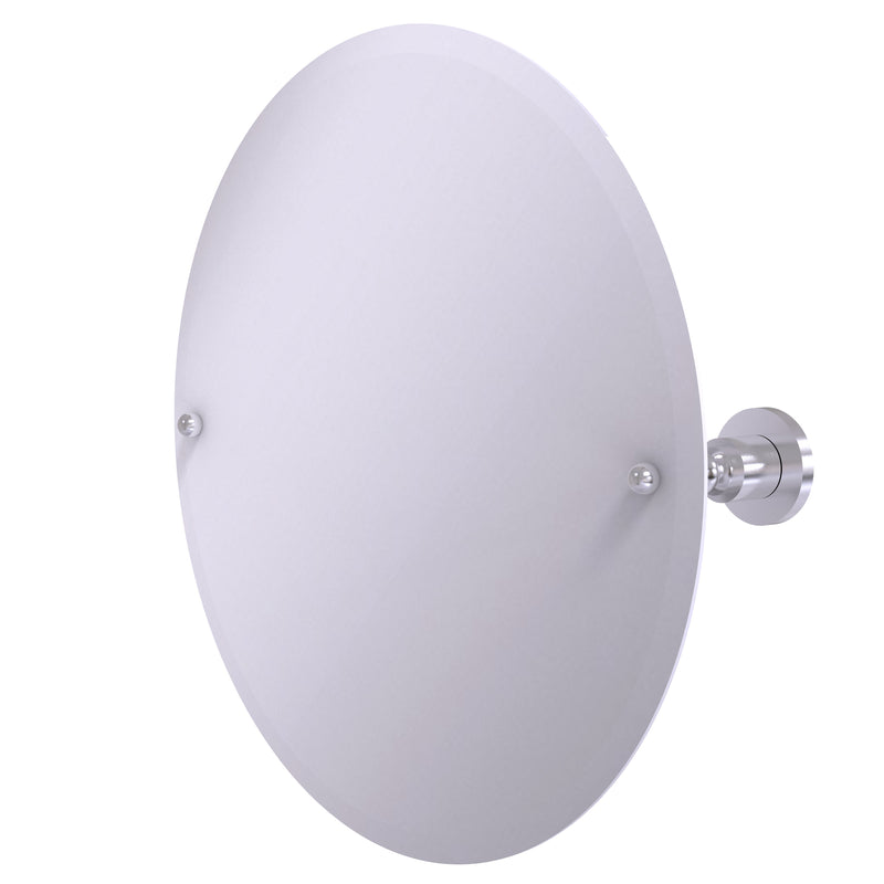 Allied Brass Frameless Round Tilt Mirror with Beveled Edge AP-90-SCH