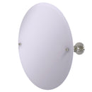 Allied Brass Frameless Round Tilt Mirror with Beveled Edge AP-90-SN