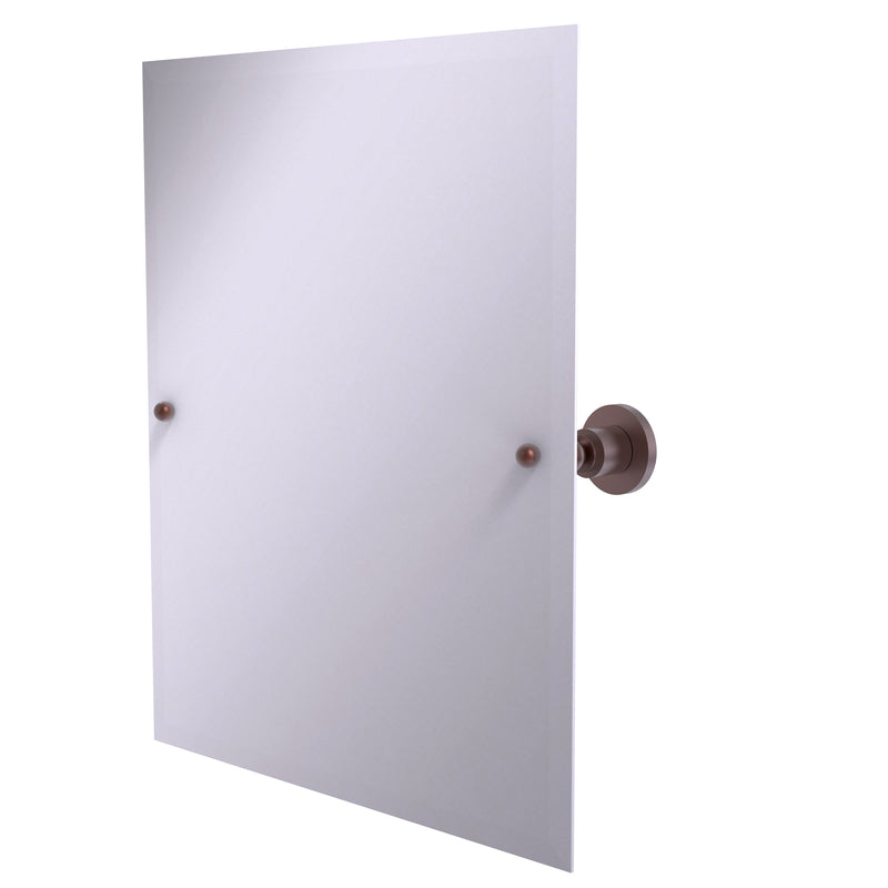 Allied Brass Frameless Rectangular Tilt Mirror with Beveled Edge AP-92-CA