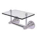 Allied Brass Astor Place Collection Two Post Toilet Tissue Holder with Glass Shelf AP-GLT-24-PC