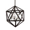 Dainolite 5 Light Chandeliermatte Blk/Sc ARC-185C-SC