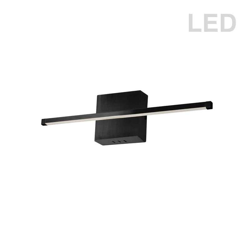 Dainolite 19W Wall Sconce Mb W/Wh Acrylic Diffuser ARY-2419LEDW-MB