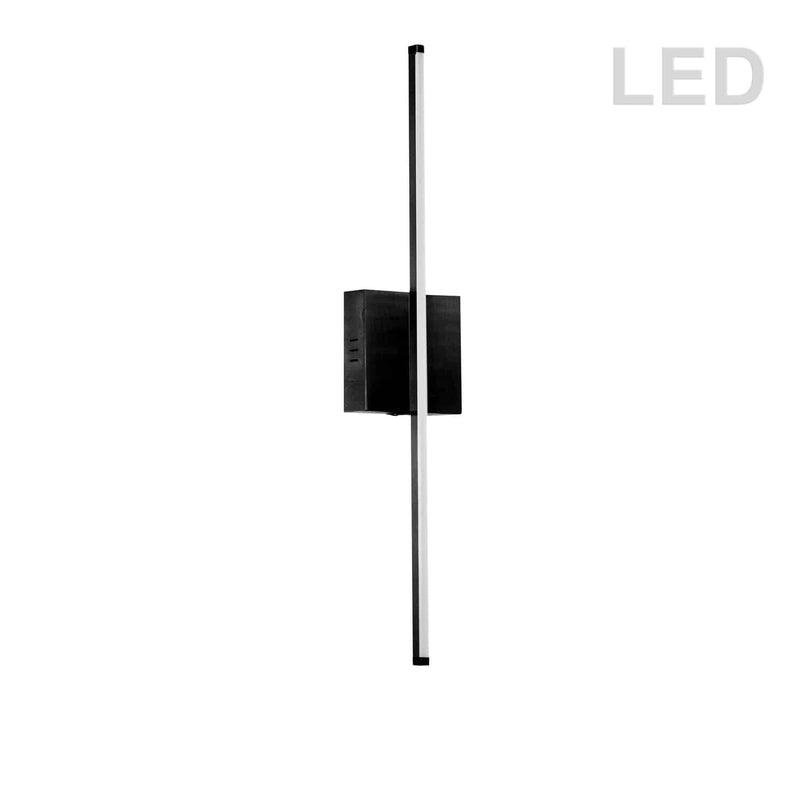 Dainolite 19W Wall Sconce Mb W/Wh Acrylic Diffuser ARY-2519LEDW-MB