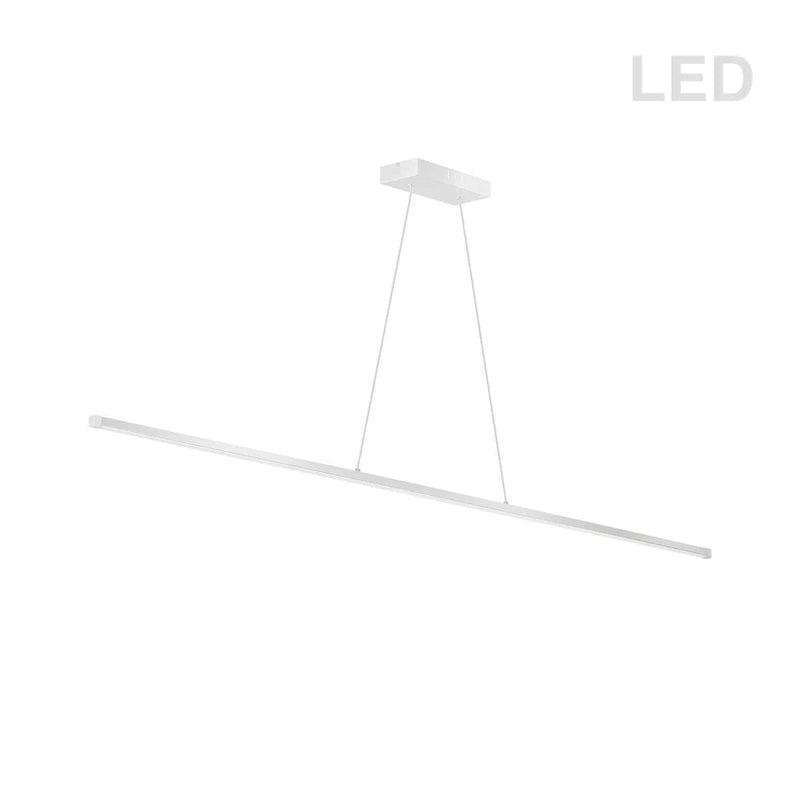 Dainolite 30W Horizontal Pendant Matte White with White Acrylic Diffuser ARY-4830LEDHP-MW