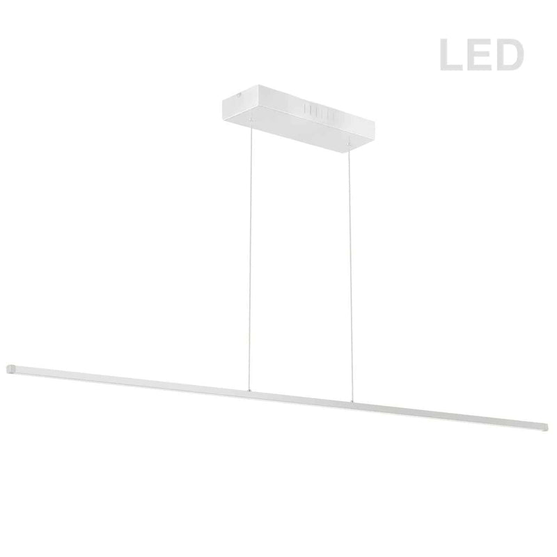 Dainolite 56W Horizontal Pendant Matte White with White Acrylic Diffuser ARY-7256LEDHP-MW