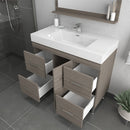 Alya Bath Ripley 39" Modern Bathroom Vanity Gray AT-8041-G