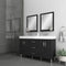 Alya Bath Ripley 56" Black Double Vanity with Sink AT-8043-B-D