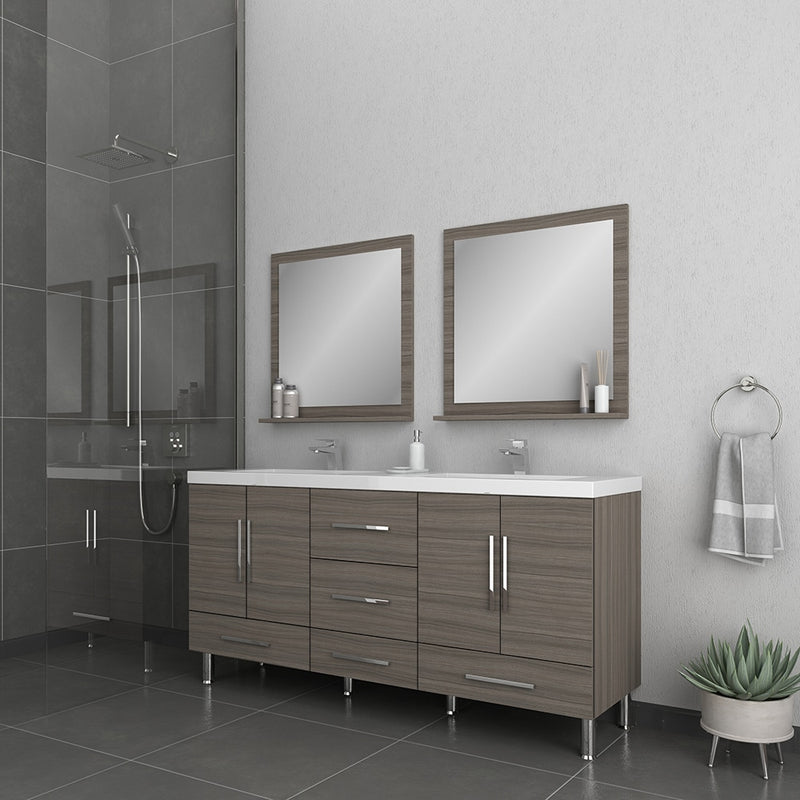 Alya Bath Ripley 67" Gray Double Vanity with Sink AT-8063-G